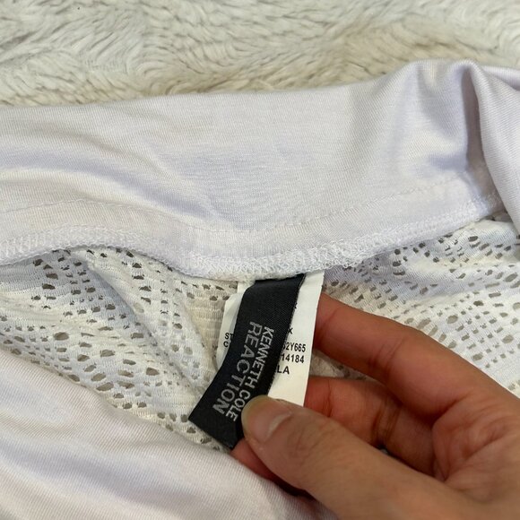 Kenneth Cole Reaction - White Lace Palazzo Beach Lounge Pants - Medium - Picture 9 of 10